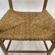 Chaise vintage danoise en corde et bois, années 60
