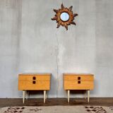 Pair of vintage bedside tables