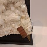 White quartz block on base
