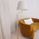Sculptural modern brass floor lamps from the mid-century Luxus, Sweden, 1970s.