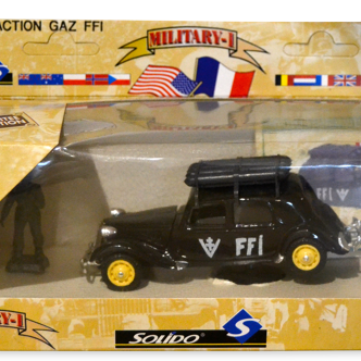 Traction gaz FFI , Military - 1  Édition limitée , 50 ème anniversaire de la victoire  SOLIDO