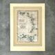 Carte aquarellée des Antilles - Gravure de 1785