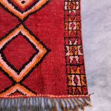 Red Boujad Moroccan rug - 224 x 113 cm