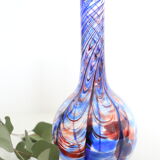 Murano vase, blue and red