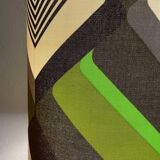 Abat-jour Galon vert, tissu 1970