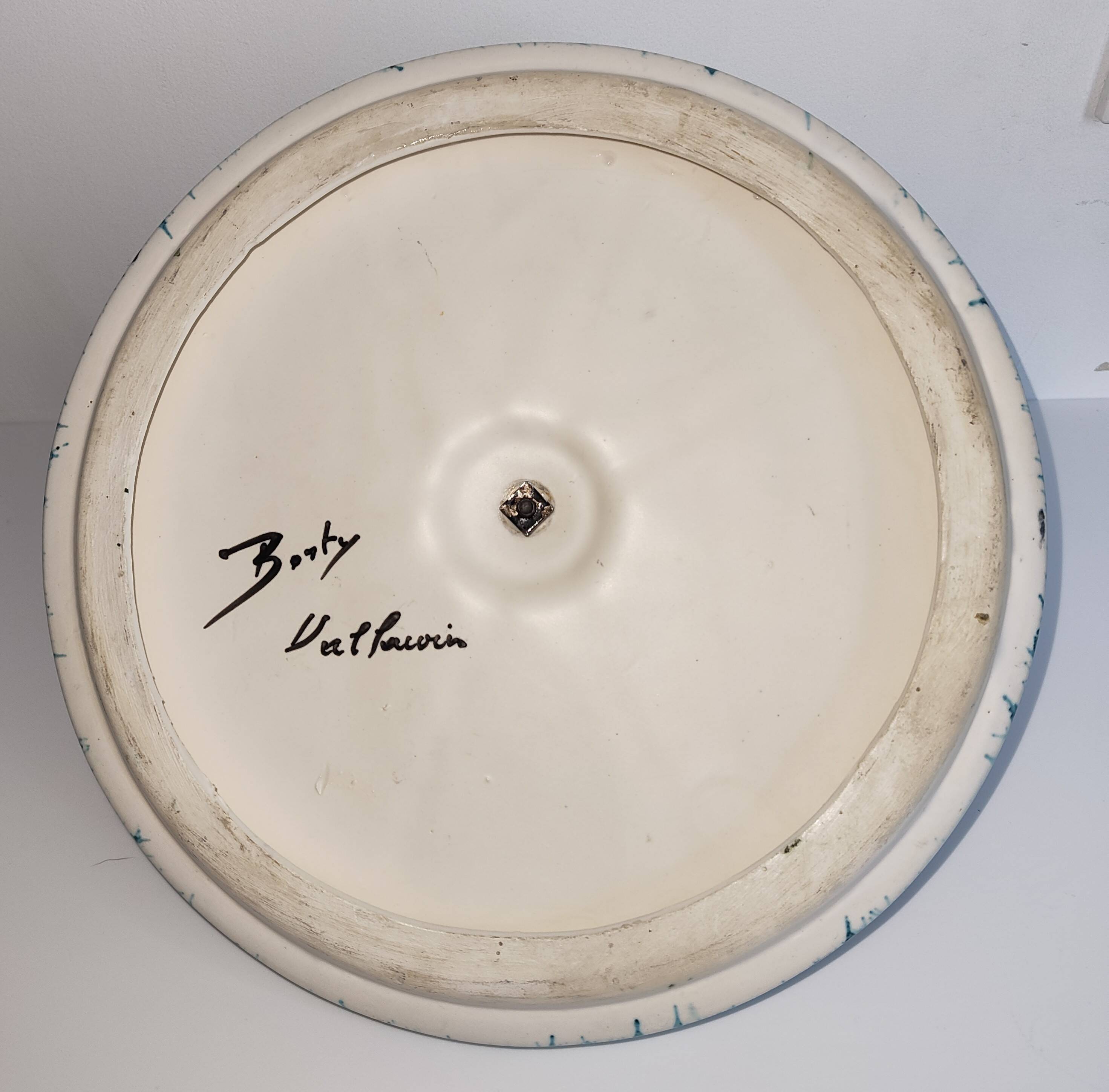 Vintage presentation plate in ceramic – Borty Vallauris – 1950s