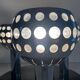 Mid-century ceiling light with 3 shades and wooden base, 1960s, Italy.