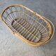 Vintage rattan cradle