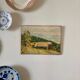 Peinture à l'huile sur toile "Maison et forêt" n°7