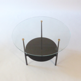 Gueridon table, double tray