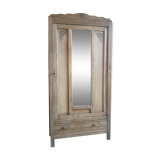 Armoire parisienne décapée, bois brut