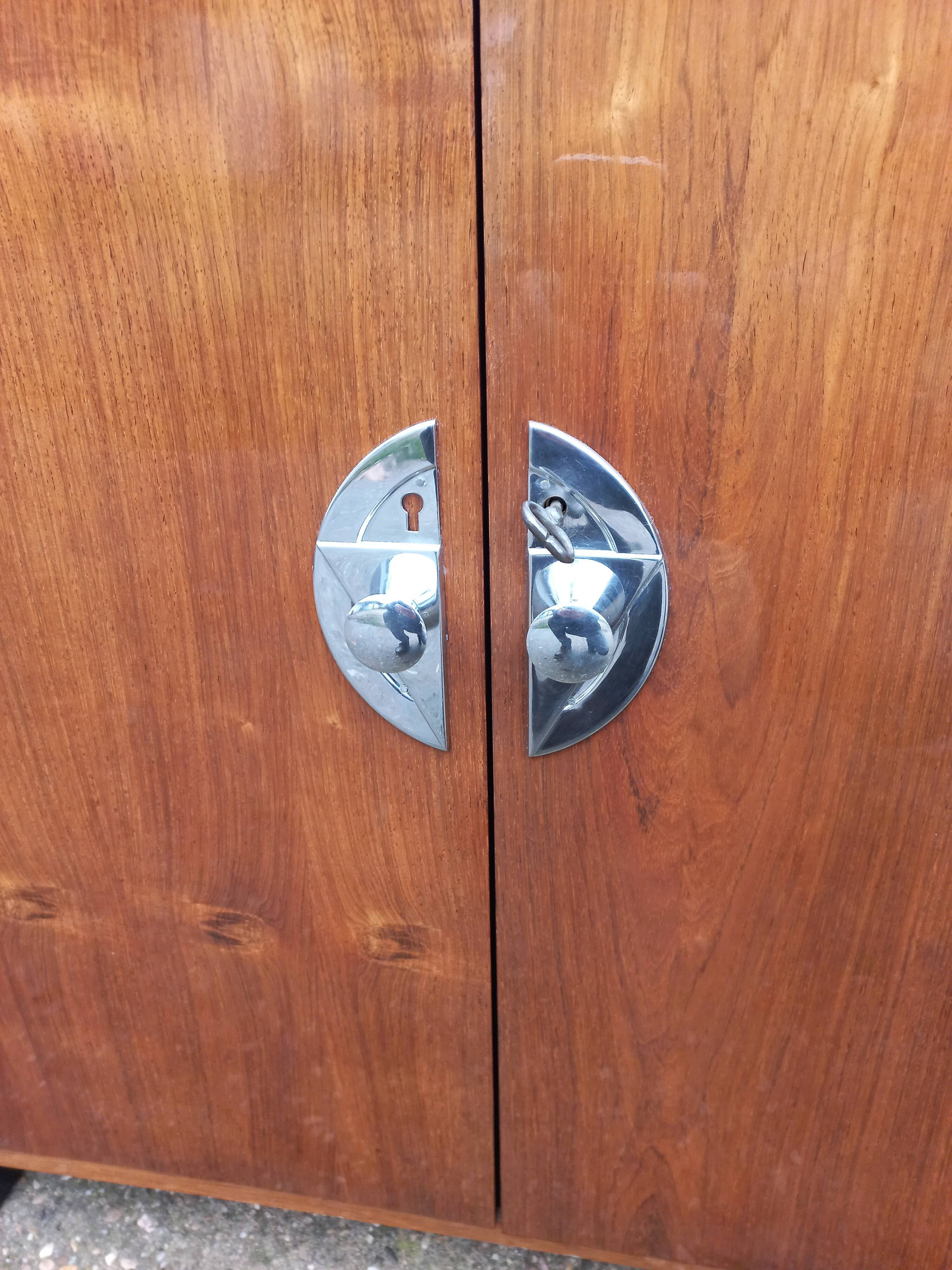 Art Deco rosewood bar cabinet