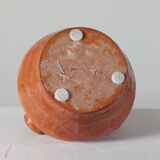 Vintage mid-century organic terracotta ceramic vase.