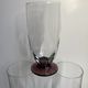 Set of 6 champagne flutes with purple feet Art Deco 30s