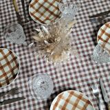 La Redoute x Selency set of 4 brown dessert plates
