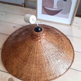 Vintage wicker pendant lamp