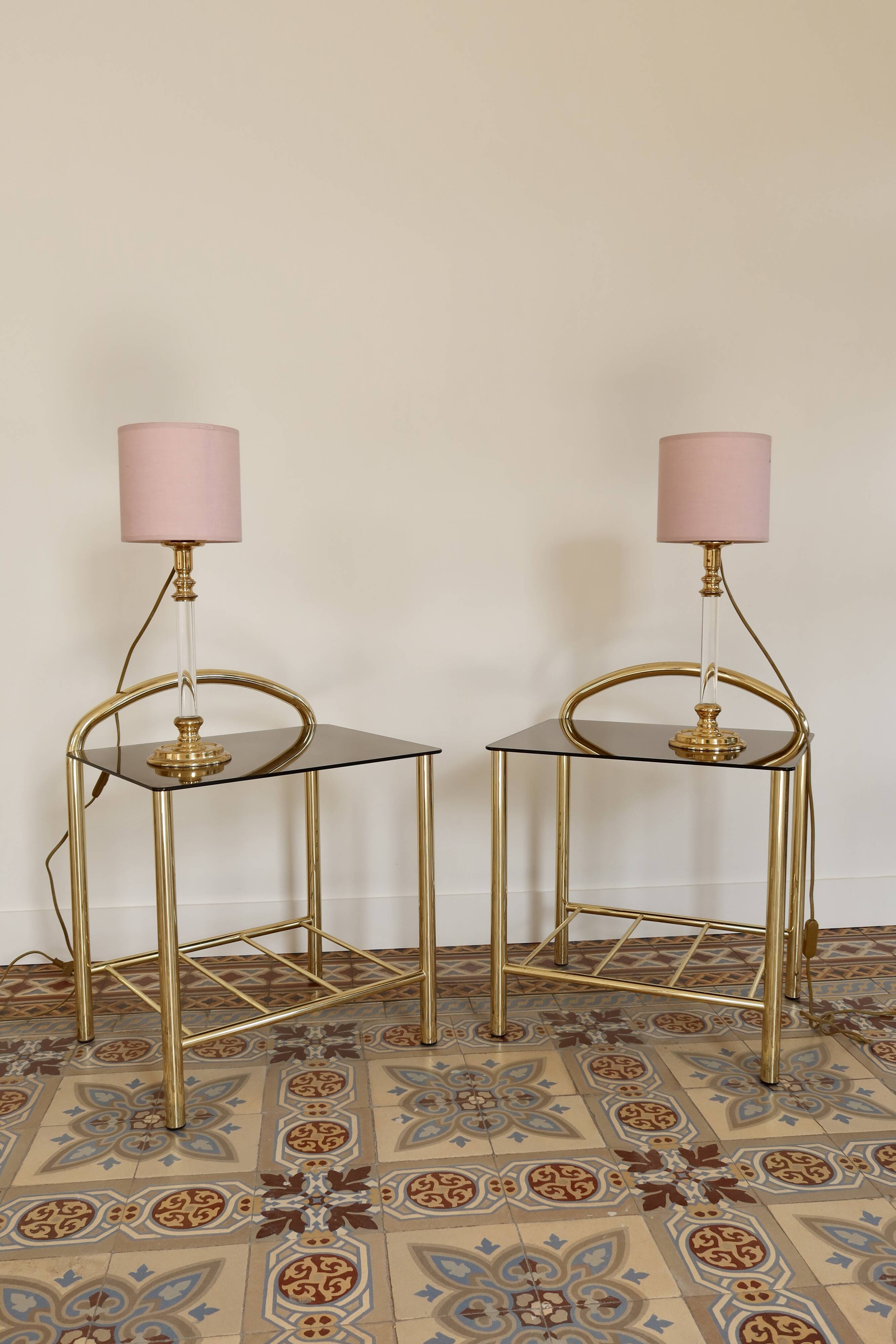 Pair of vintage bedside lamps - Art Deco style