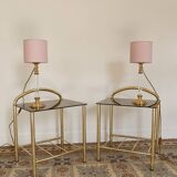 Pair of vintage bedside lamps - Art Deco style