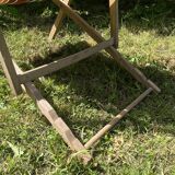 Chilean deckchair vintage striped canvas