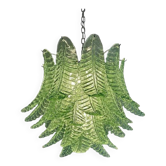 Chandelier en verre de Murano vert Felci italien vert par Simoeng pour Simoeng