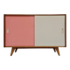 Wooden buffet U 452 pink by Jiri Jiroutek for Intérier Praha 1960