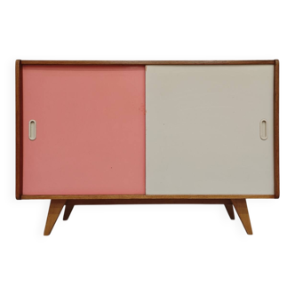 Wooden buffet U 452 pink by Jiri Jiroutek for Intérier Praha 1960