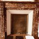 Louis XVI Style Fireplace In Speckled Red Marble 20th Century