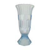 Art Deco vase blue glass