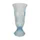 Vase art déco verre bleuté