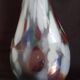 Handmade glass paste vase, mouth blown, Murano type