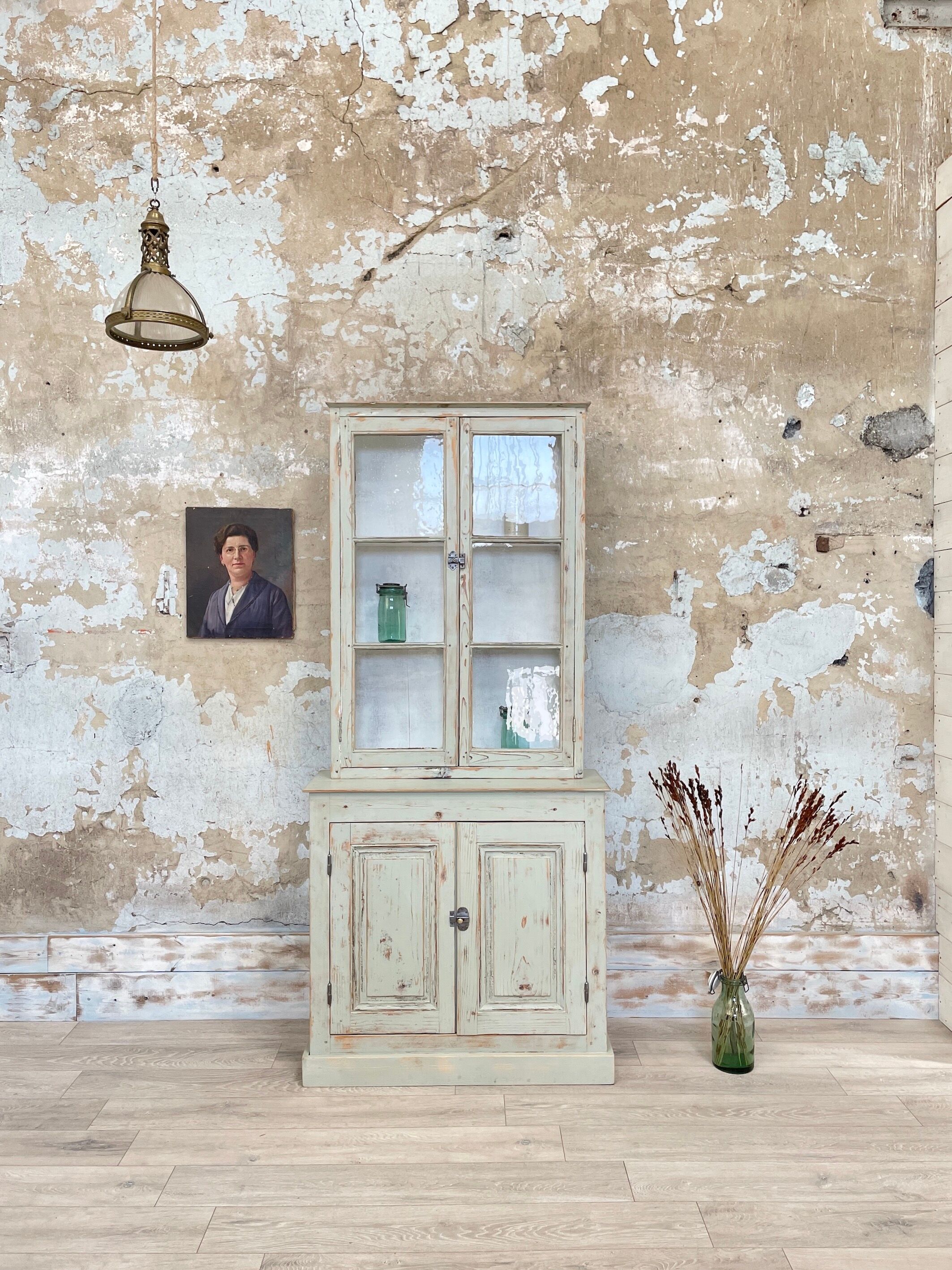 Two-body display cabinet, circa 1900