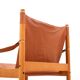 Safari leather lounge chair by Erik Worts for Niels Eilersen