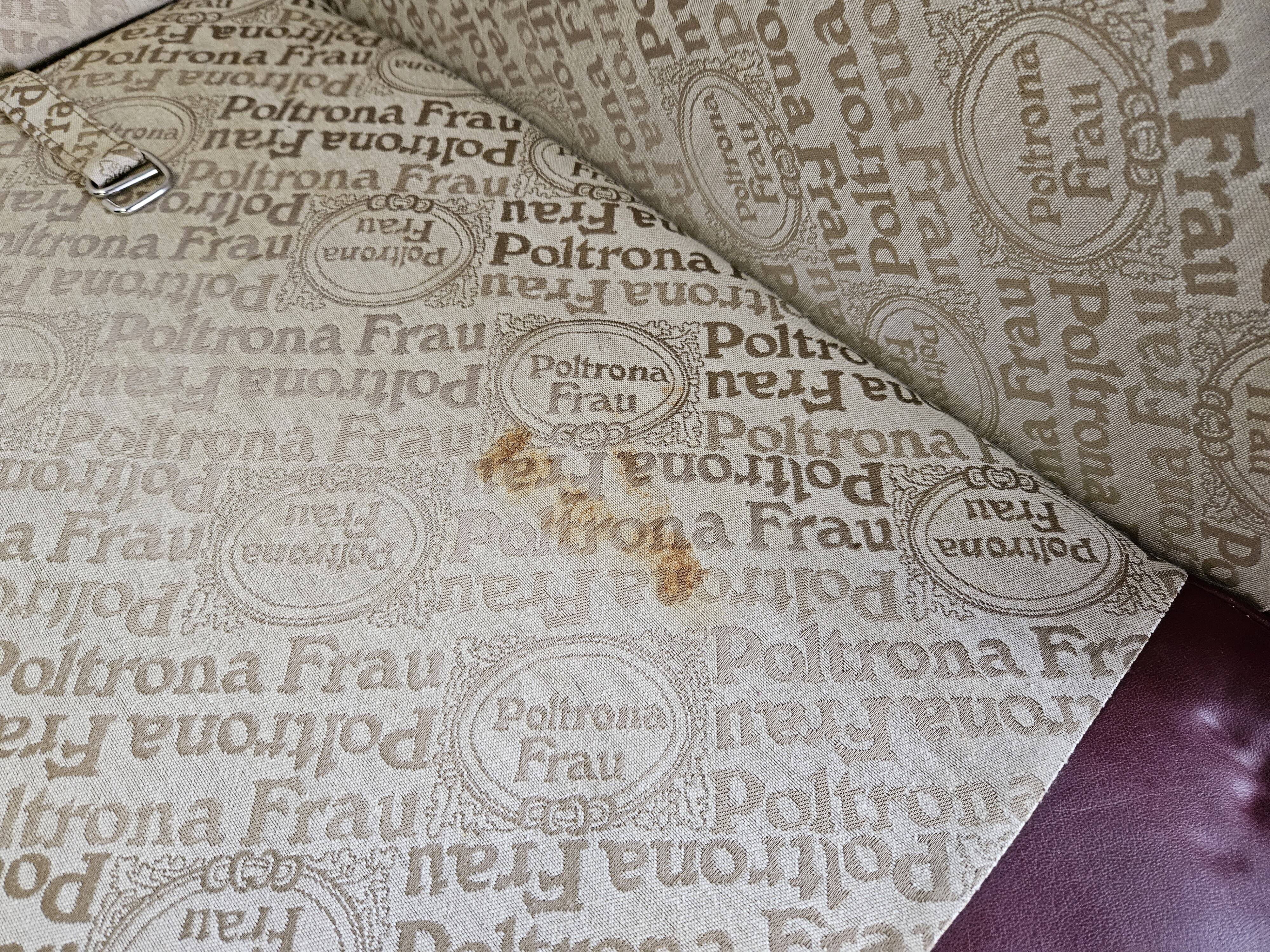 Canapé d'angle modulable Socrates en cuir bordeaux par Poltrona Frau, 1970