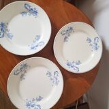 Set of 6 vintage plates made in France