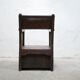 Fauteuil coffre en bois, XIX ème