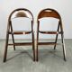 Paire de chaises pliantes Bauhaus B751 par Ligna, Tchécoslovaquie, années 1930.