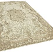 Handmade antique oriental beige rug 170 cm x 280 cm