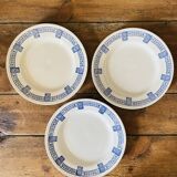 3 small plates from Gien Lorris