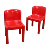 1970s pair of Kartell Model 4875 Chairs by Carlo Bartoli (fund STOCK)