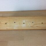 Pine coat rack with 3 hooks