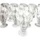 16 molded glass dessert/ice cream/fruit bowls, 1980s vintage