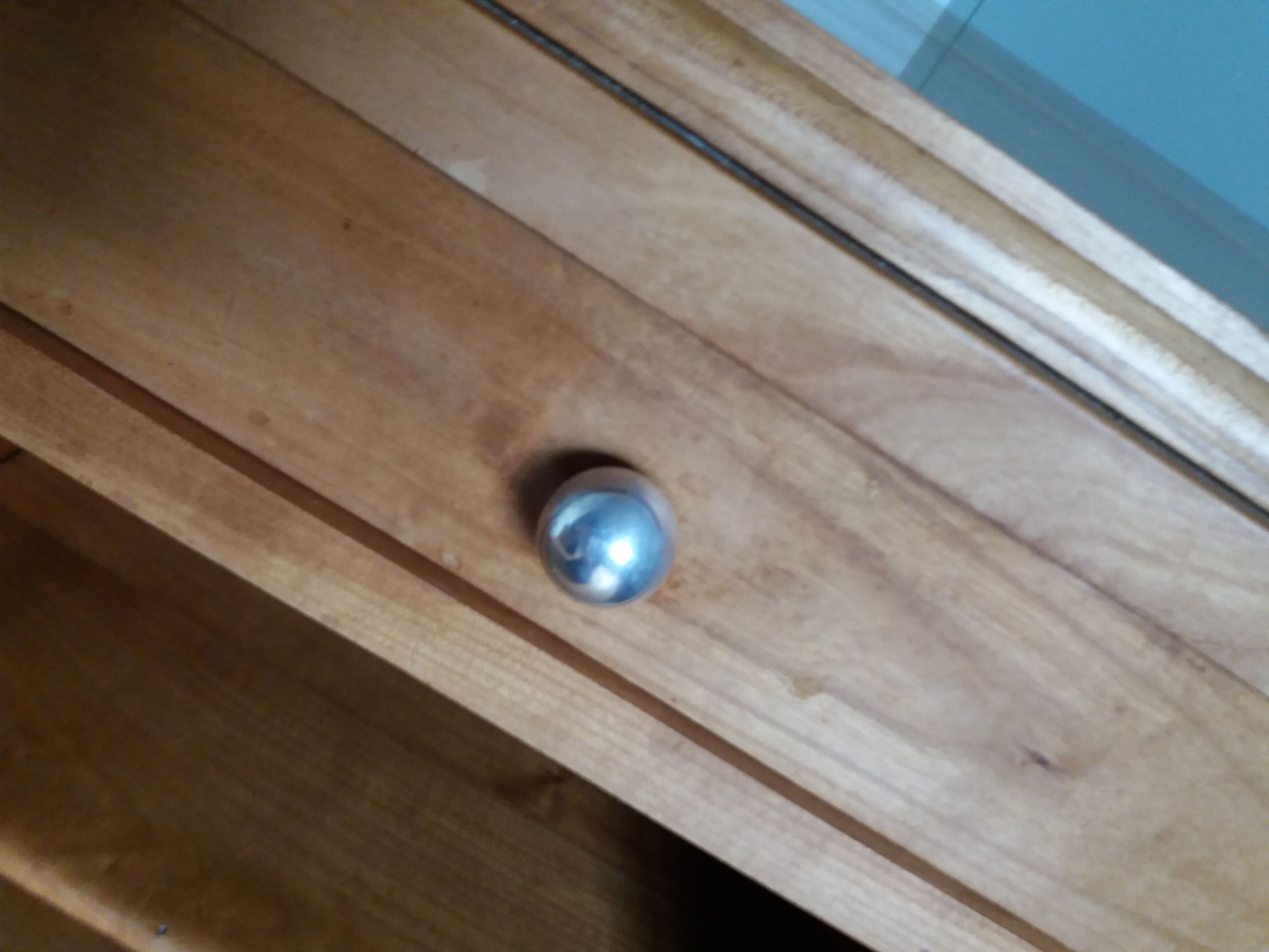 Art deco wooden bedside table