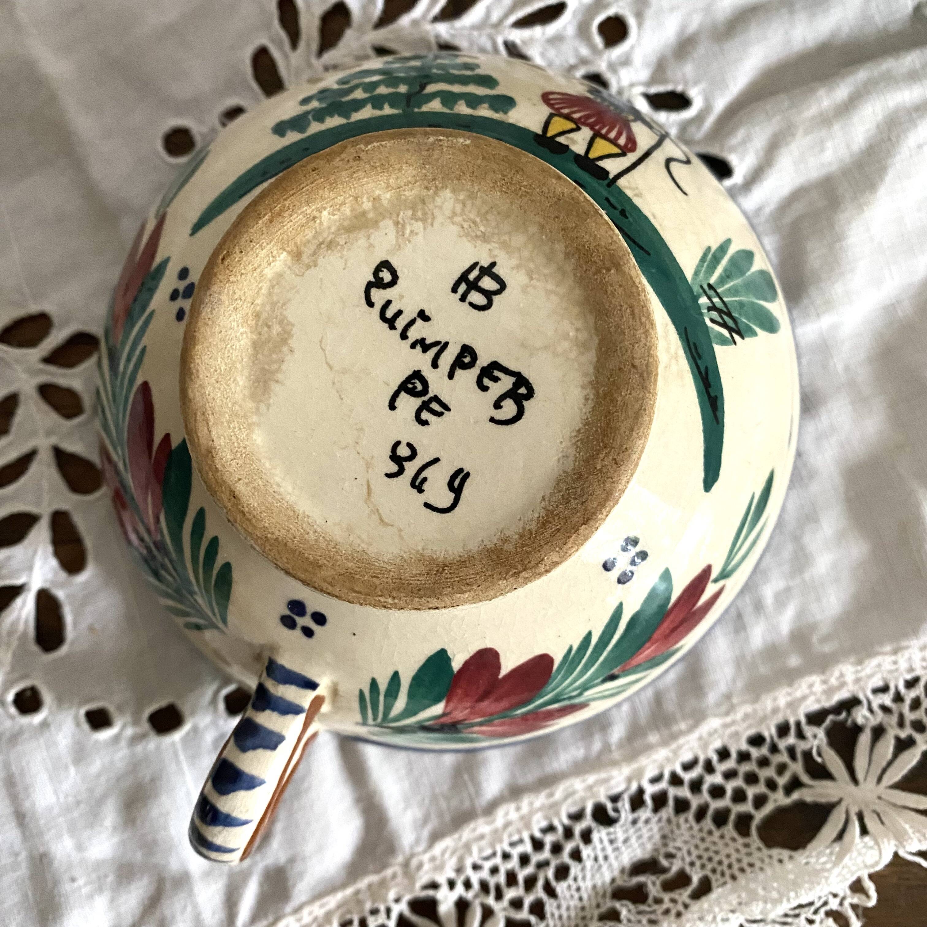 Quimper cider cups or bowls