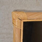 Rattan mirror 54 X 37 cm