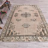 Tapis oriental vintage doux rouge et marron 158x260 cm SK 240826