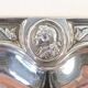 Service tray with silver metal belier 19th 77 X 52 cm