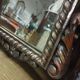 Louis XVI style mirror decorated in wood