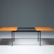 'No. 413' Extendable Dining Table in ash wood, Fred Ruf for Knoll Int., 1960's