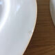 3 flat plates in white earthenware