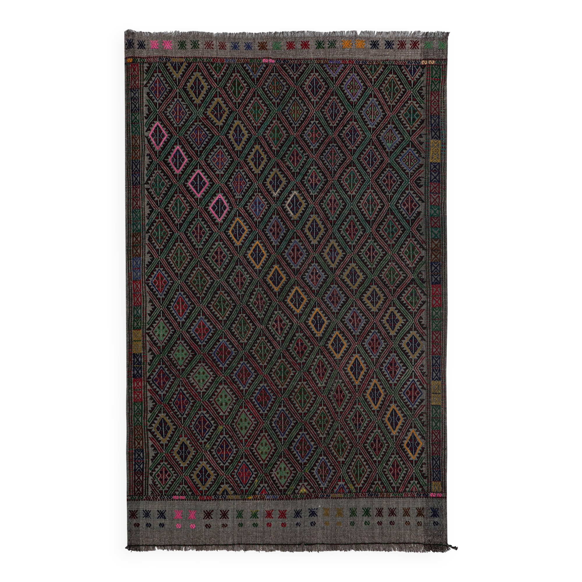 Vintage Turkish Oushak Rug Handwoven 120x190 cm